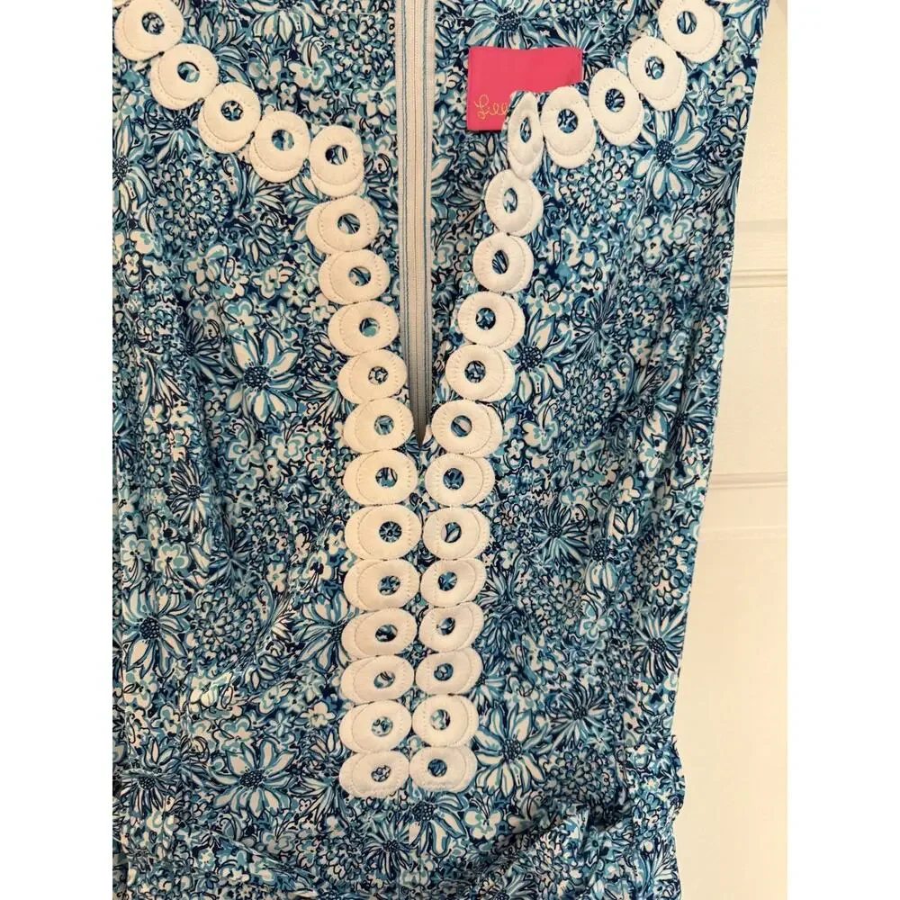 Lilly Pulitzer Gulianna Stretch Cotton Shift Dress size 14 Pockets EUC - Picture 12 of 13